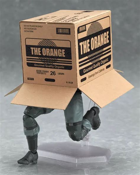 metal gear solid 2 cardboard box strut a|solid snake cardboard box.